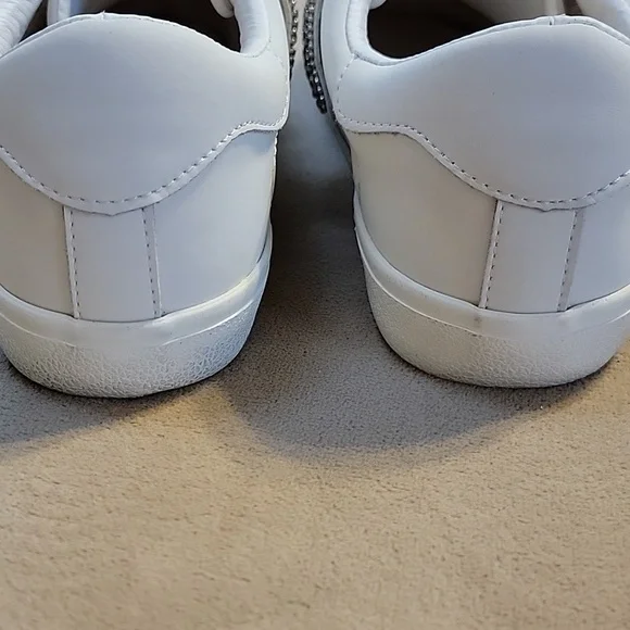 Vintage Havana Silver Sparkle Star Pure White Sneakers VH LMTD 0991 Size 9 NWOT - Picture 4 of 12